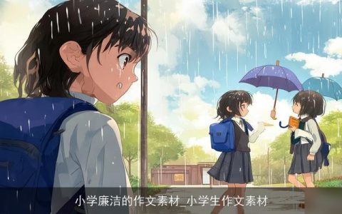 小学廉洁的作文素材_小学生作文素材