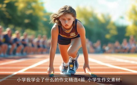小学我学会了什么的作文精选4篇_小学生作文素材