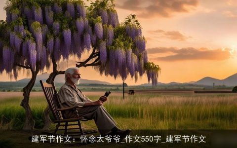 建军节作文：怀念太爷爷_作文550字_建军节作文