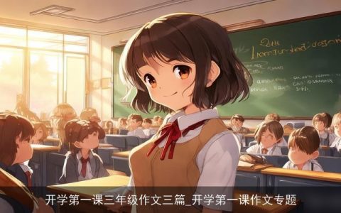 开学第一课三年级作文三篇_开学第一课作文专题