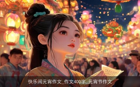 快乐闹元宵作文_作文400字_元宵节作文
