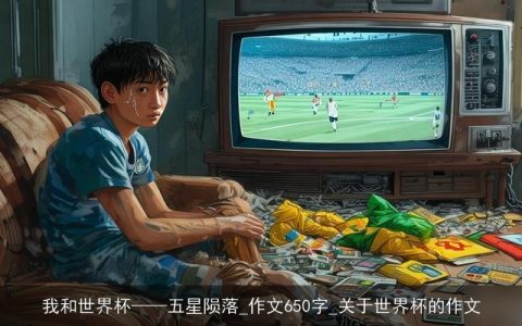 我和世界杯——五星陨落_作文650字_关于世界杯的作文