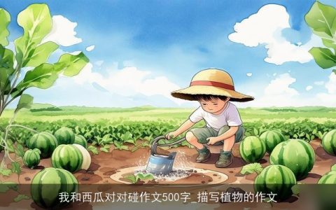 我和西瓜对对碰作文500字_描写植物的作文