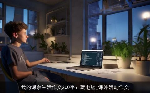 我的课余生活作文200字：玩电脑_课外活动作文
