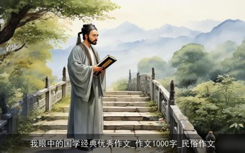 我眼中的国学经典优秀作文_作文1000字_民俗作文