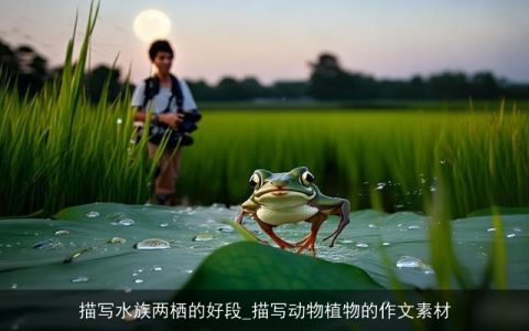 描写水族两栖的好段_描写动物植物的作文素材