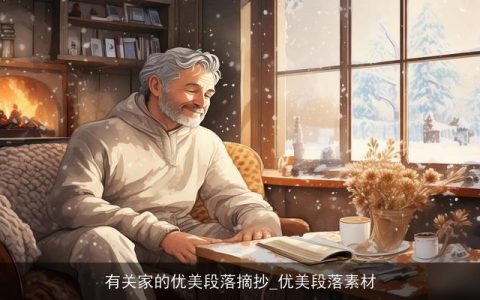 有关家的优美段落摘抄_优美段落素材