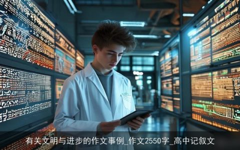 有关文明与进步的作文事例_作文2550字_高中记叙文