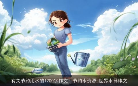 有关节约用水的1200字作文：节约水资源_世界水日作文
