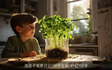 泡豆子观察日记100字左右_日记100字