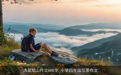 清晨爬山作文600字_小学四年级写景作文