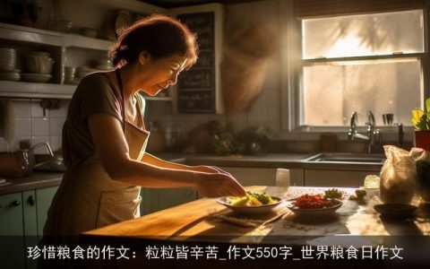 珍惜粮食的作文：粒粒皆辛苦_作文550字_世界粮食日作文