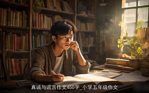 真诚与谎言作文450字_小学五年级作文
