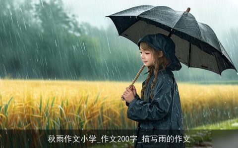 秋雨作文小学_作文200字_描写雨的作文