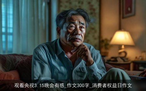 观看央视3.15晚会有感_作文300字_消费者权益日作文