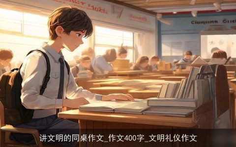 讲文明的同桌作文_作文400字_文明礼仪作文
