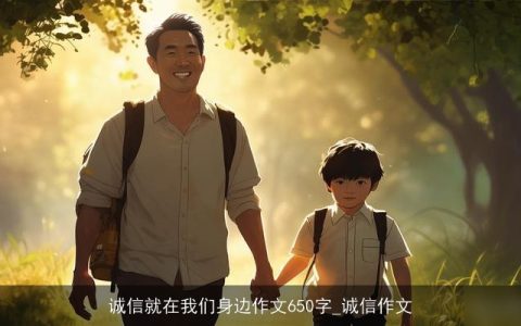 诚信就在我们身边作文650字_诚信作文