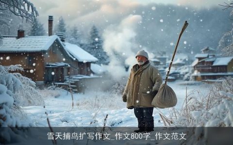 雪天捕鸟扩写作文_作文800字_作文范文