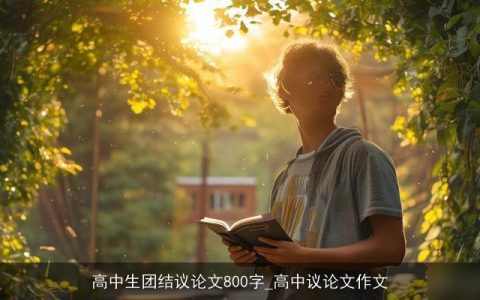 高中生团结议论文800字_高中议论文作文